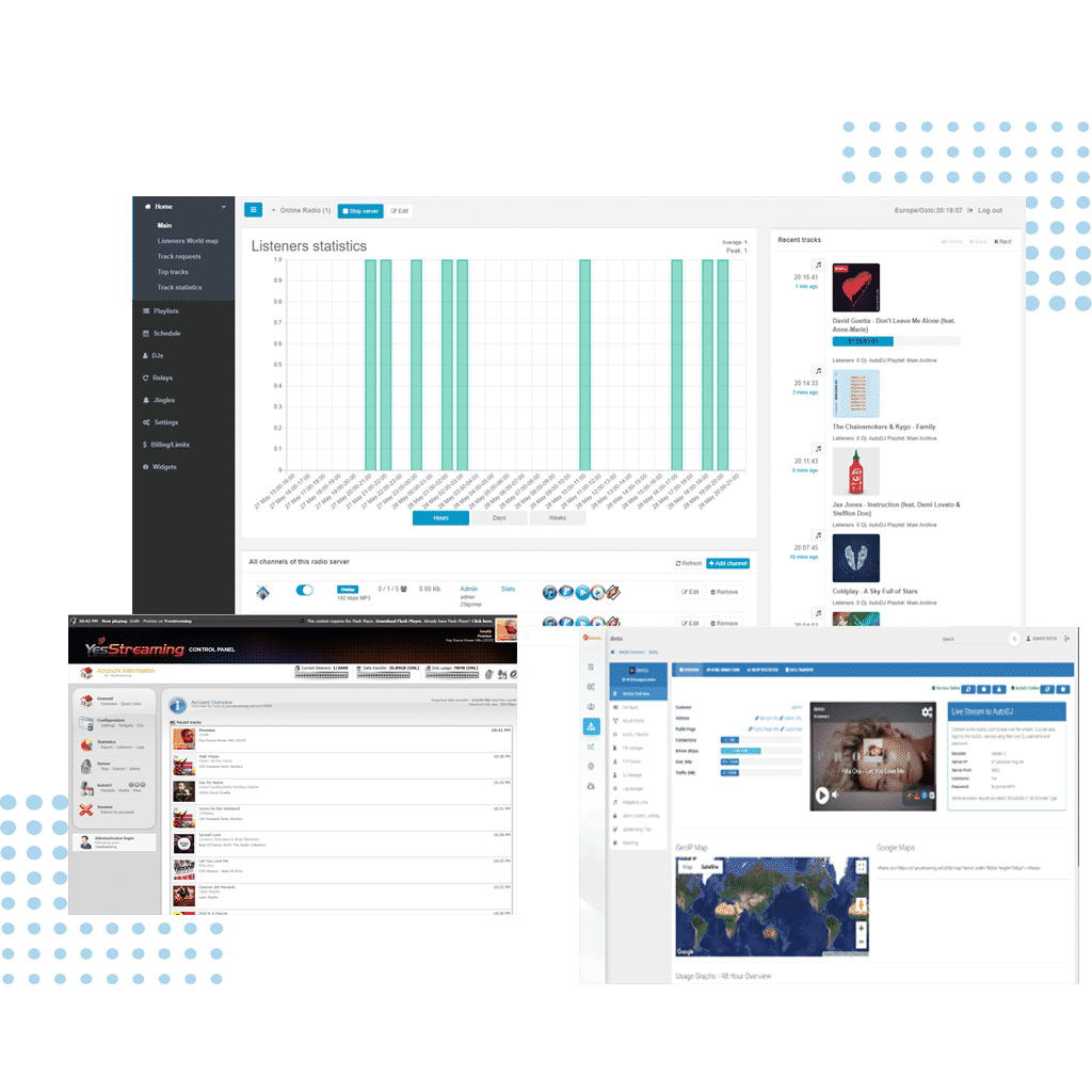 Radio Hosting Shoutcast and Icecast Hosting Servers